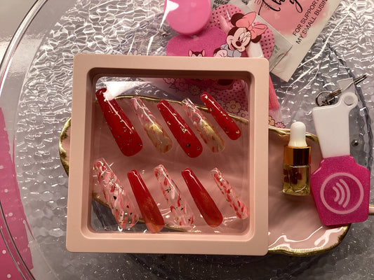 Red Thermal w/Gold Foil - Xtra Long Coffin
